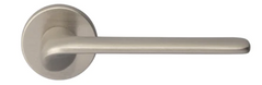 Ручки дверні на круглій розетці Manital VORTEX NIS нікель сатин