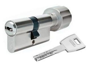 Дверной цилиндр ABUS X12R, ключ-тумблер, 60 (30х30Т), 5 ключей, никель