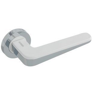 Ручки дверные GAVROCHE PALLADIUM CP/White Хром/Белый