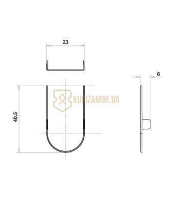 Ковпачок для прихованої петлі OTLAV Invisacta GC 230 хром матовий