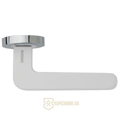 Ручки дверные GAVROCHE PALLADIUM CP/White Хром/Белый
