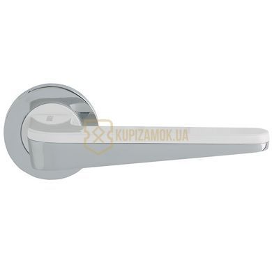 Ручки дверні GAVROCHE PALLADIUM CP/White Хром/Білий