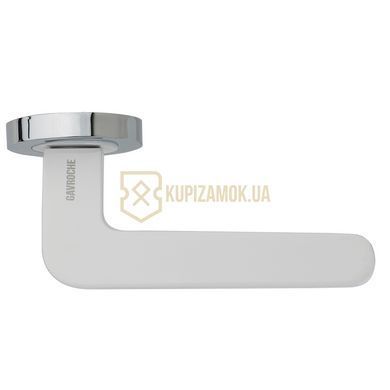 Ручки дверні GAVROCHE PALLADIUM CP/White Хром/Білий
