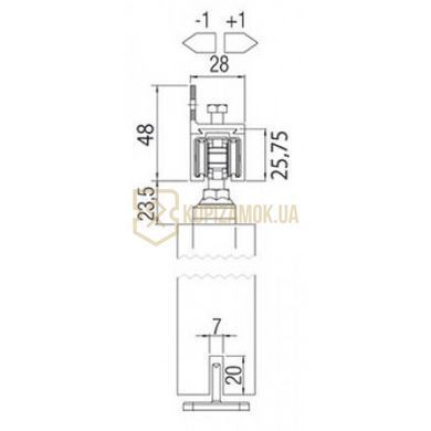 Розсувна система Koblenz 040040/G200E + направляюча 200см 40кг