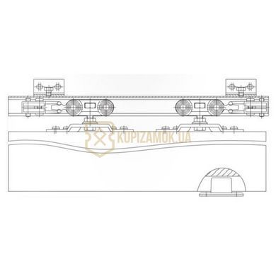 Розсувна система Koblenz 040040/G200E + направляюча 200см 40кг
