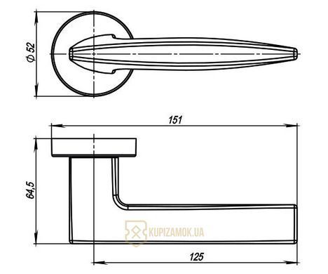 Ручки дверные Armadillo SQUID URB9 CP - 8 хром