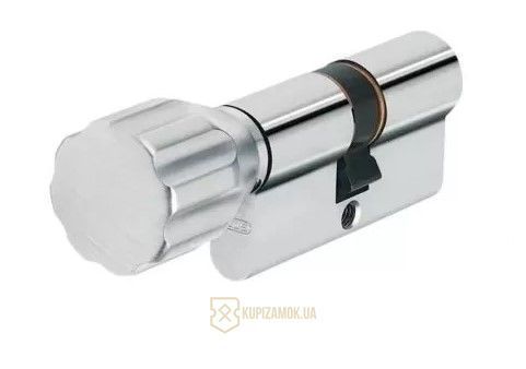 Дверной цилиндр ABUS X12R, ключ-тумблер, 60 (30х30Т), 5 ключей, никель