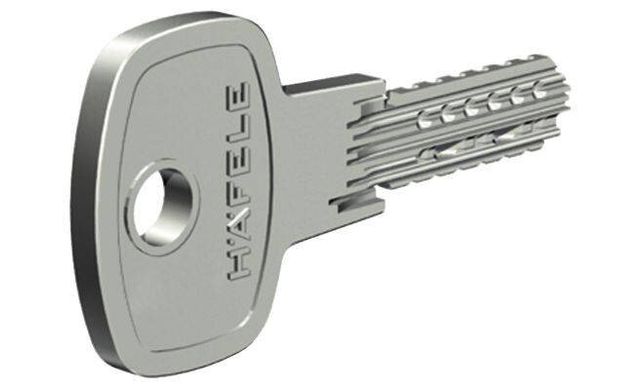 Дверний циліндр Hafele 63мм (31,5х31,5) нікель матовий (ключ-ключ)