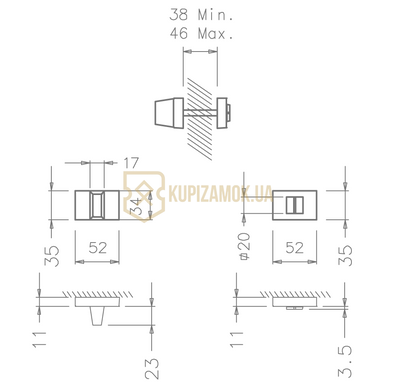 Фіксатор WC Tupai 3045 титан