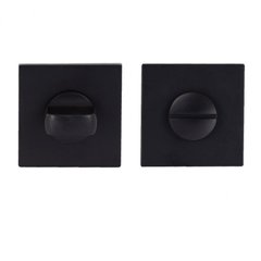 Фиксатор WC квадратный Comit цвет черный матовый (розетта 6 мм)