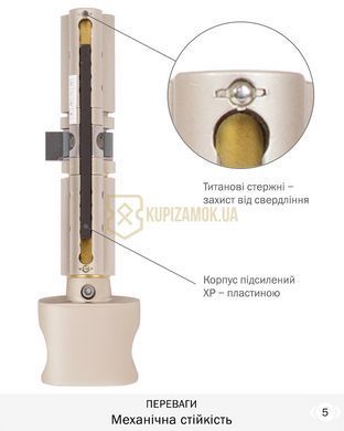Дверний циліндр Mul-t-lock MT5+ 100mm (55ix45T) Нікель-сатин (ключ-тумблер) CLIQ TO_NST