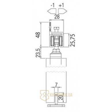 Раздвижная система Koblenz 040080/G300E + направляющая 300см 40кг