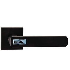 Ручки дверные ORO&ORO Galassia 108CR-15E черный матовый\металлический