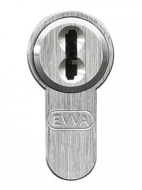 Дверний циліндр EVVA 4KS 31/31 KZS ATA NI нікель 3 ключа (ключ - шток)