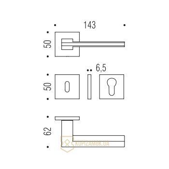 Дверная ручка Colombo Desing Electra MS 11 Хром